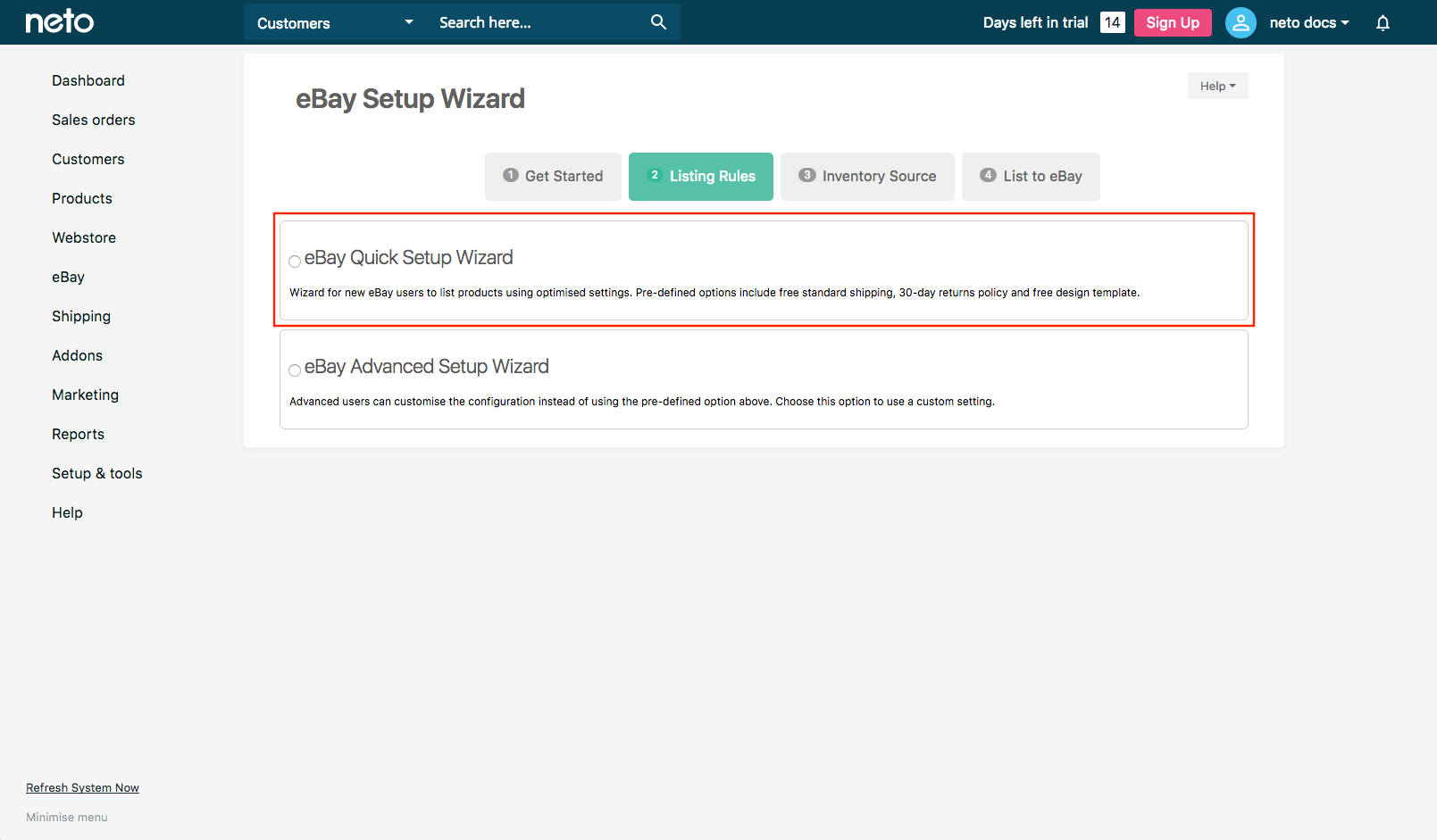 Create setup wizards game